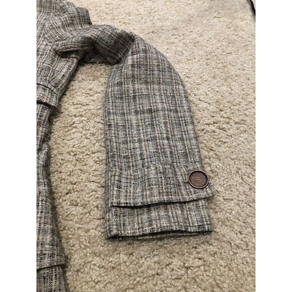 Patrizia Pepe Beige/Brown Coat Cotton Blend Belted Size 44 Italy - Picture 10 of 12